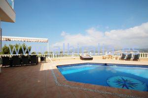 chalet lujo alquiler albir verano piscina privada vista mar