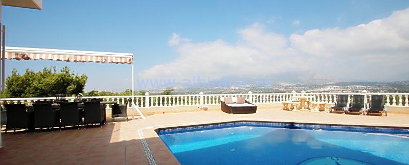 chalet lujo alquiler albir verano piscina privada vista mar