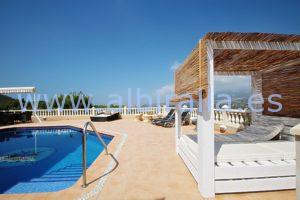 chalet lujo alquiler albir verano piscina privada vista mar