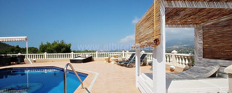 chalet lujo alquiler albir verano piscina privada vista mar