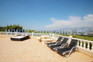 chalet lujo alquiler albir verano piscina privada vista mar