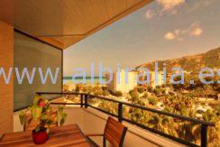 Havutsikt terrasse Albir strand Altea utleieleilighet