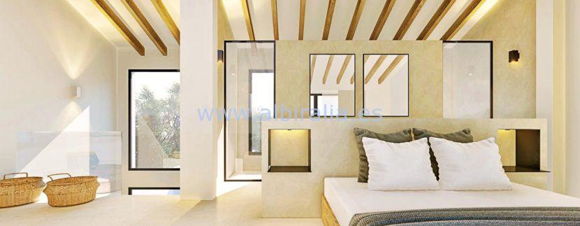 Long term rent villa Albir bedroom with bath in suit