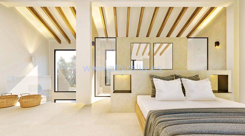 Long term rent villa Albir bedroom with bath in suit