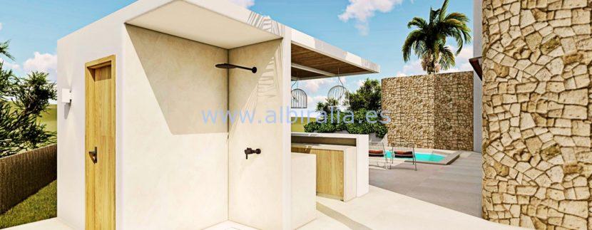 Long term rent villa Albir casita and outdoor shower