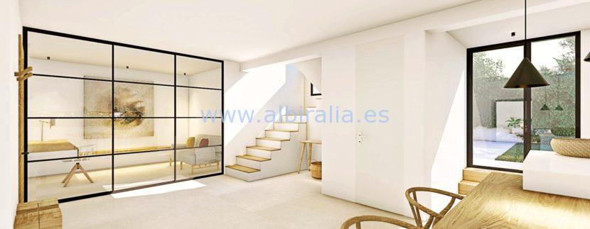Long term rent villa Albir eating area