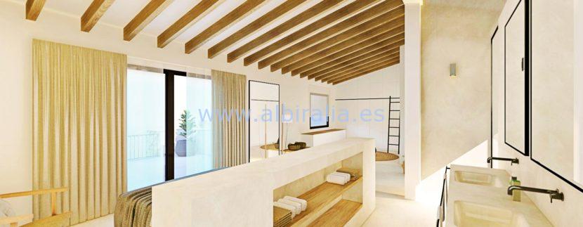 Long term rent villa Albir in suit bathroom