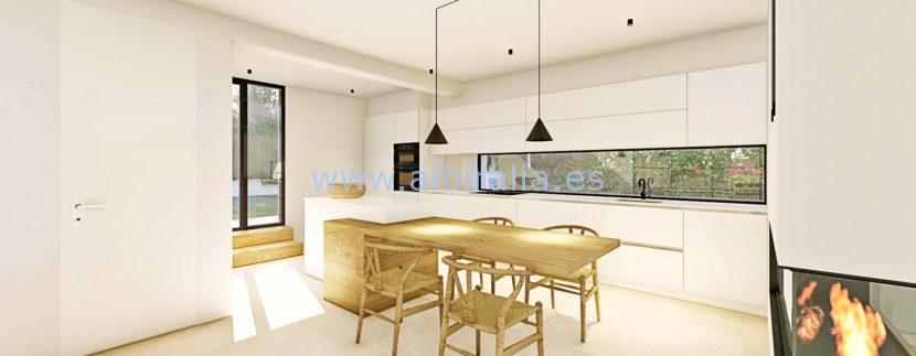 Long term rent villa Albir kitchen