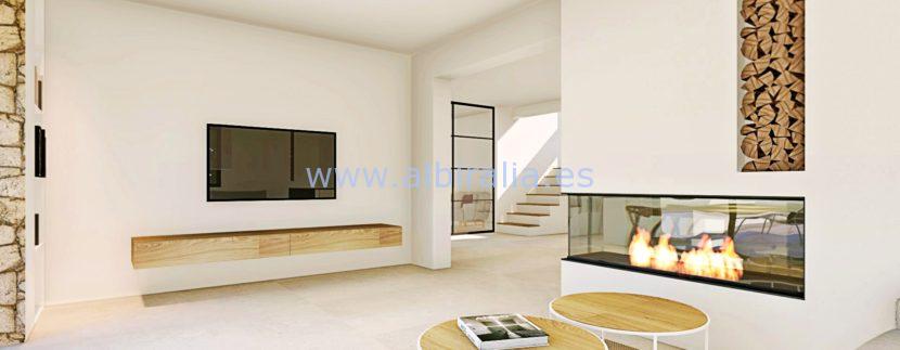 Long term rent villa Albir living room 2