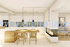 Long term rent villa Albir living room