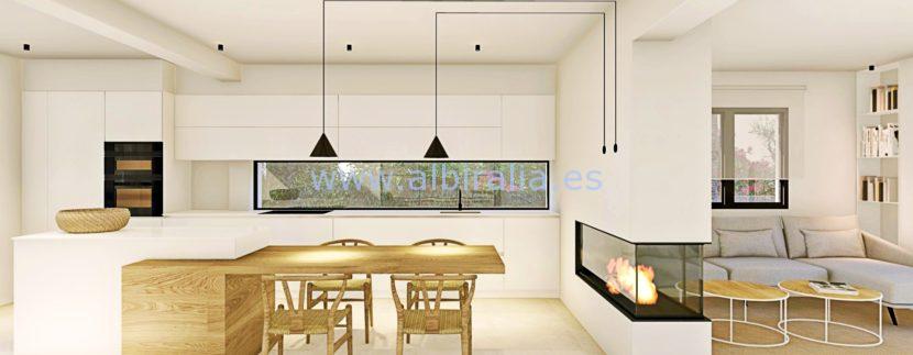 Long term rent villa Albir living room