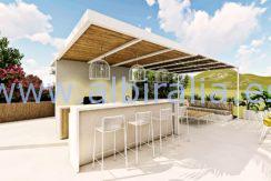 Long term rent villa Albir panoramic view garden area