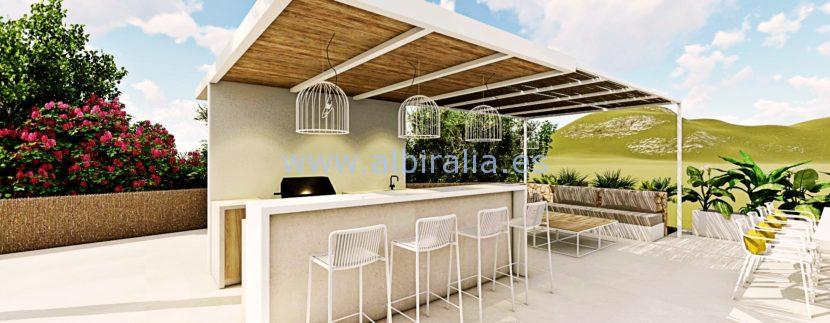 Long term rent villa Albir panoramic view garden area