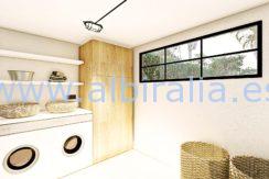 Long term rent villa Albir utility room