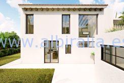 Long term rent villa Albir view from behind
