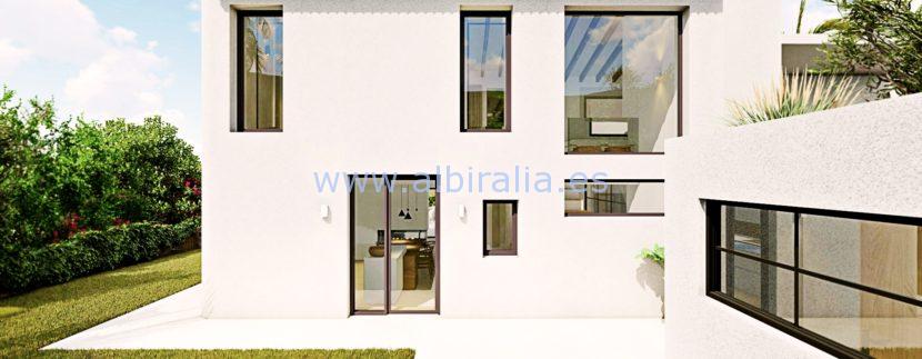 Long term rent villa Albir view from behind
