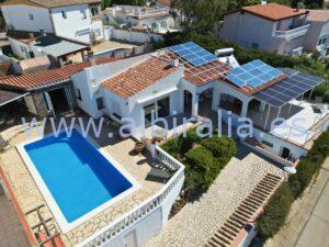 Villa with solar system panels for sale close to Barcelona