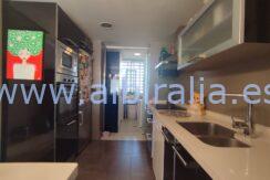 Modern kitchen in a refurnished apartment for sale in Albir