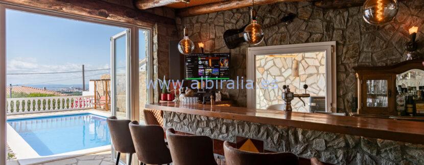 Solar-powered with bar area and pool party house for sale in Spain