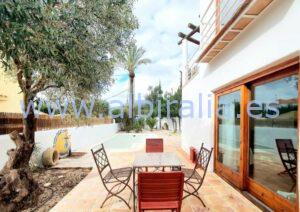 private garden with swimming pool 3 bedrooms property