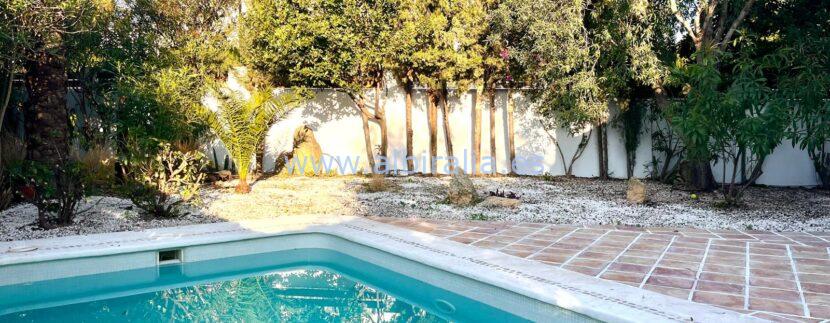 private swimming pool with salt water
