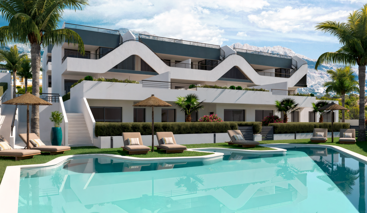 new development of apartments in Alfaz del Pi Alicante