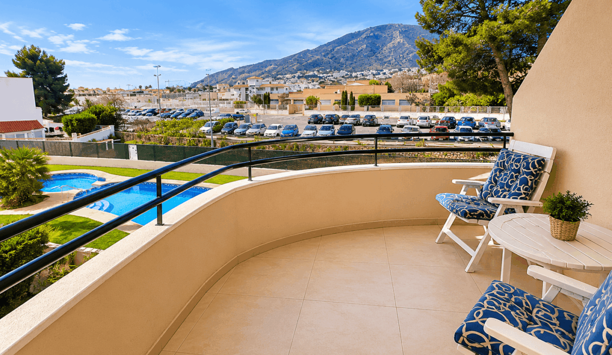 southfacing apartment for rent in Albir